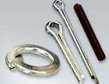 spring washers and pins, nuts and bolts